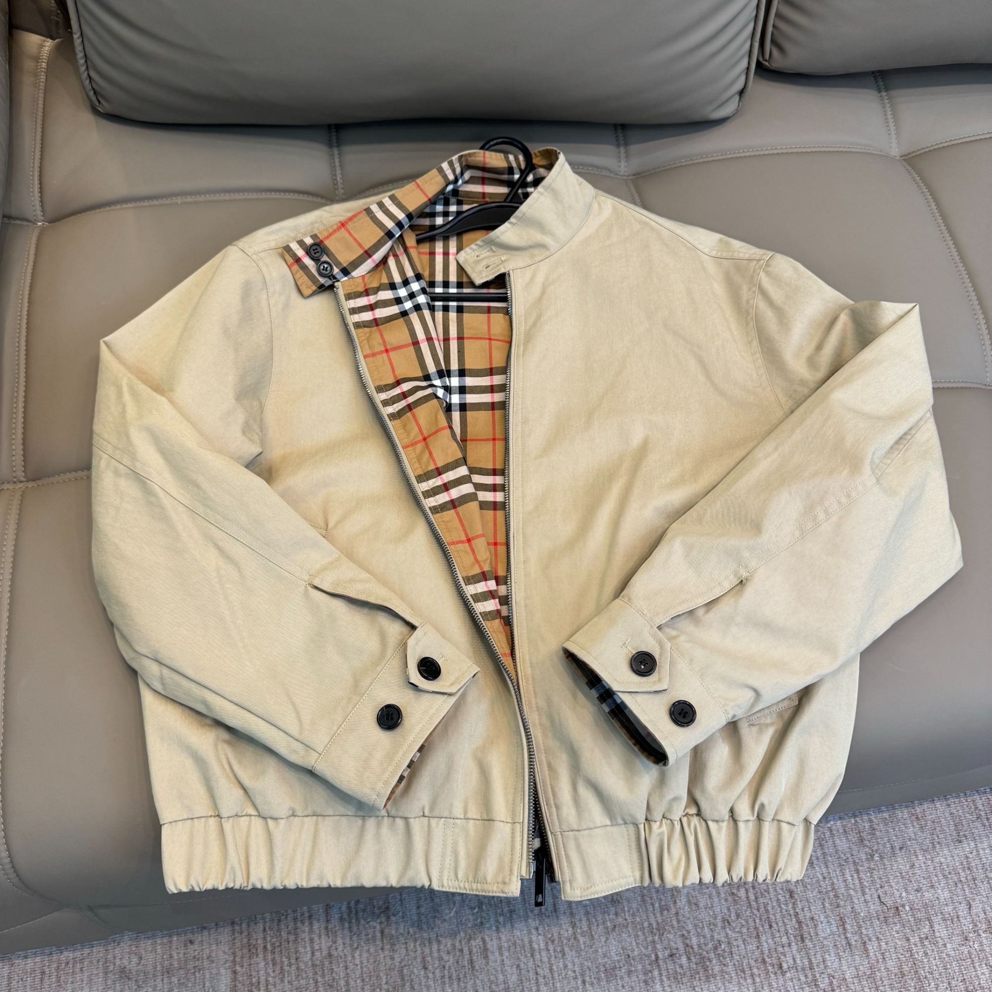 Roi-Zhang【年中大促】BBr双面穿短款风衣夹克外套-63309-PC25023