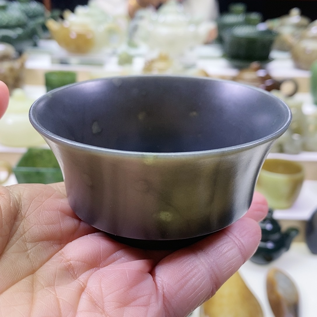 和田玉茶碗未镶嵌155ml