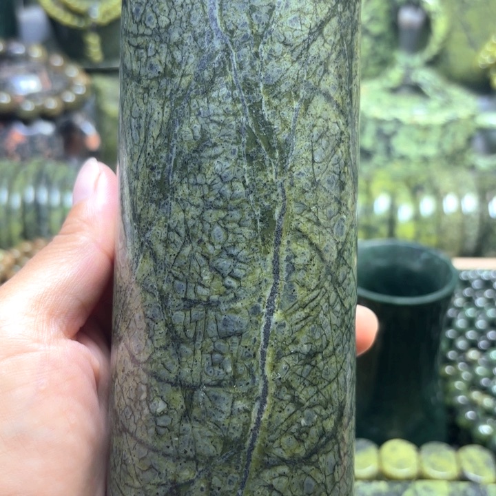天***久蛇纹石玉未镶嵌珠宝半成品藏玉药王石福利款杯子
