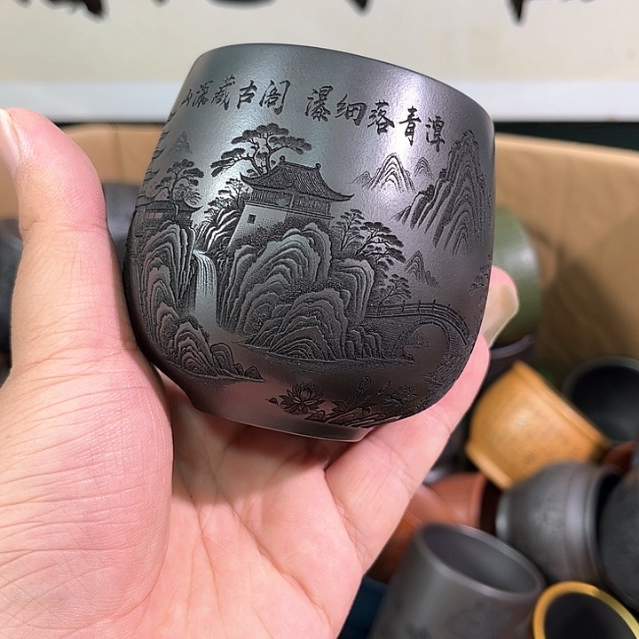 茶杯紫砂全手工紫砂主人杯