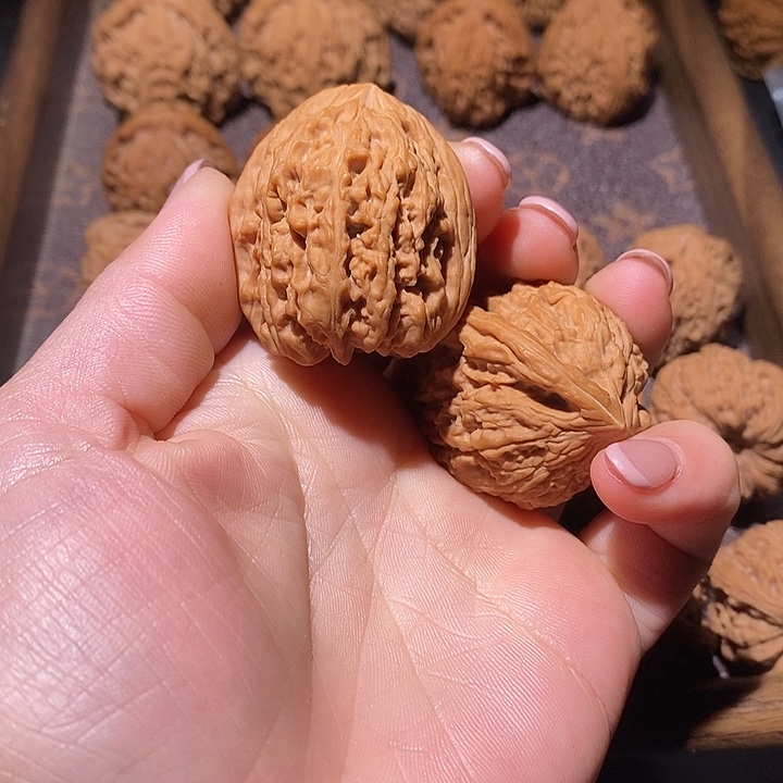 魏***哥核桃把件疆疆好南疆石丑疆蚂蚁拉丝纹