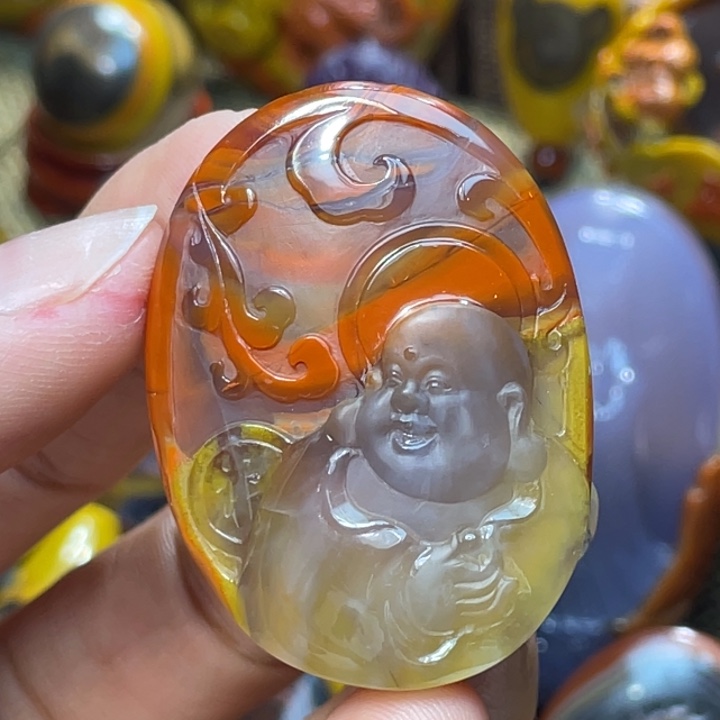 玛瑙/玉髓未镶嵌珠宝奇石北票佛公