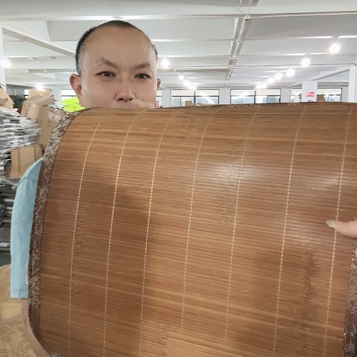 蚕丝原木色竹坐垫发二