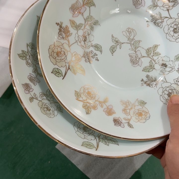 小***檬搪瓷瑕疵花西子8寸深盘2个瑕疵重的价格