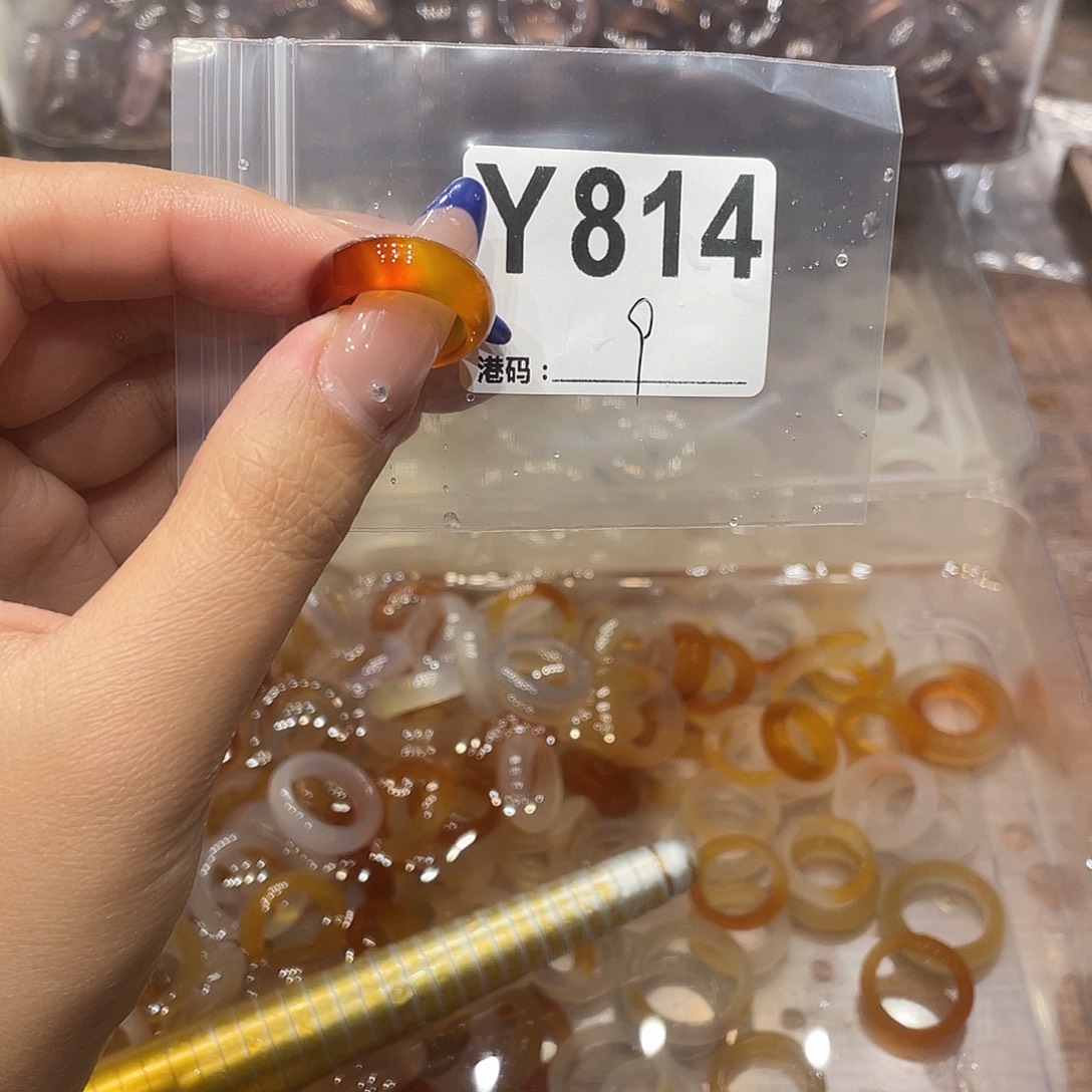 玛瑙/玉髓未镶嵌戒指814