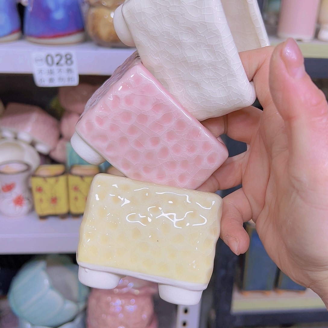 红陶陶瓷花盆当场12包邮