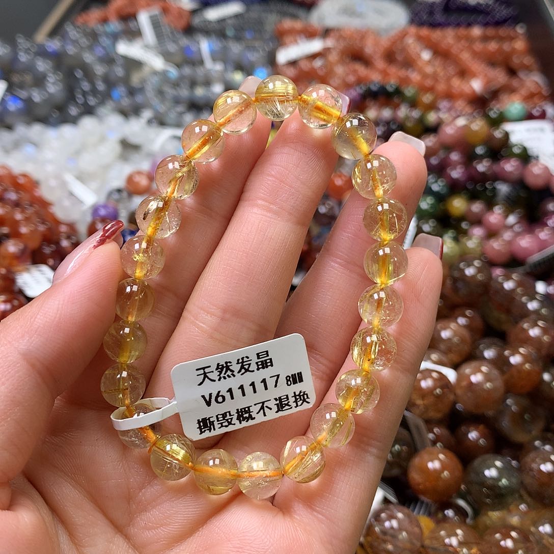 水晶手链未镶嵌，