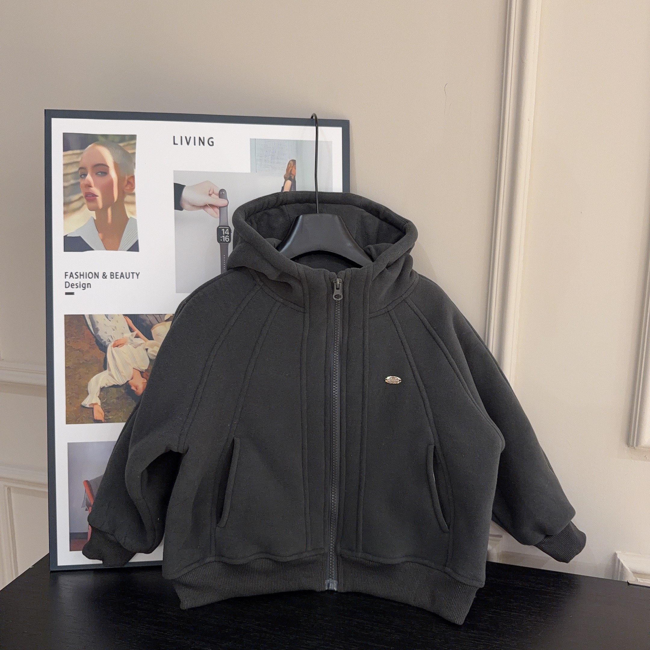 【两个小盆友】2025冬款慕斯绒男女童儿童加绒加厚休闲外套885577