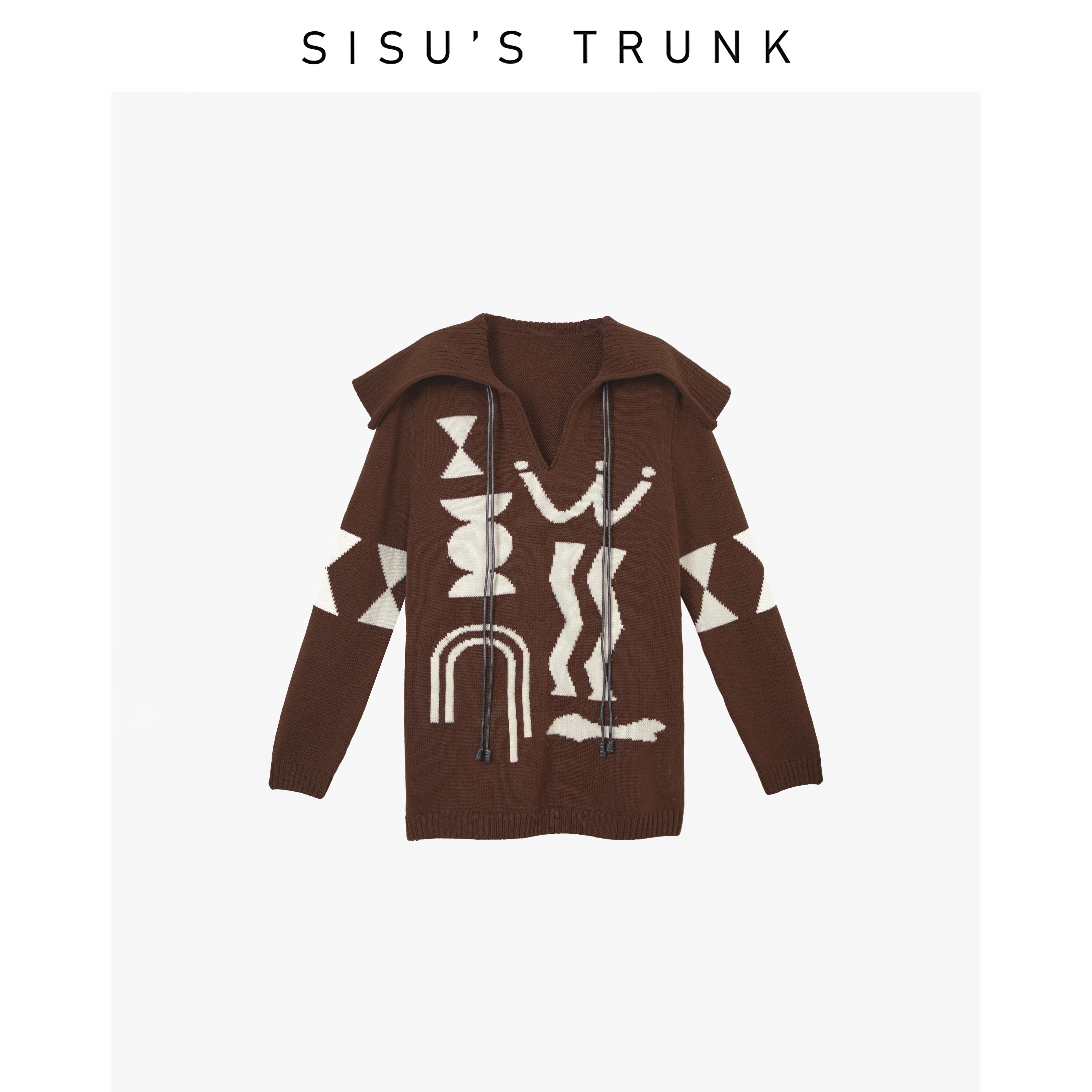 SISU【毕加索的梦】【绵羊毛】轻奢设计师款洋气女士针织毛衣外套