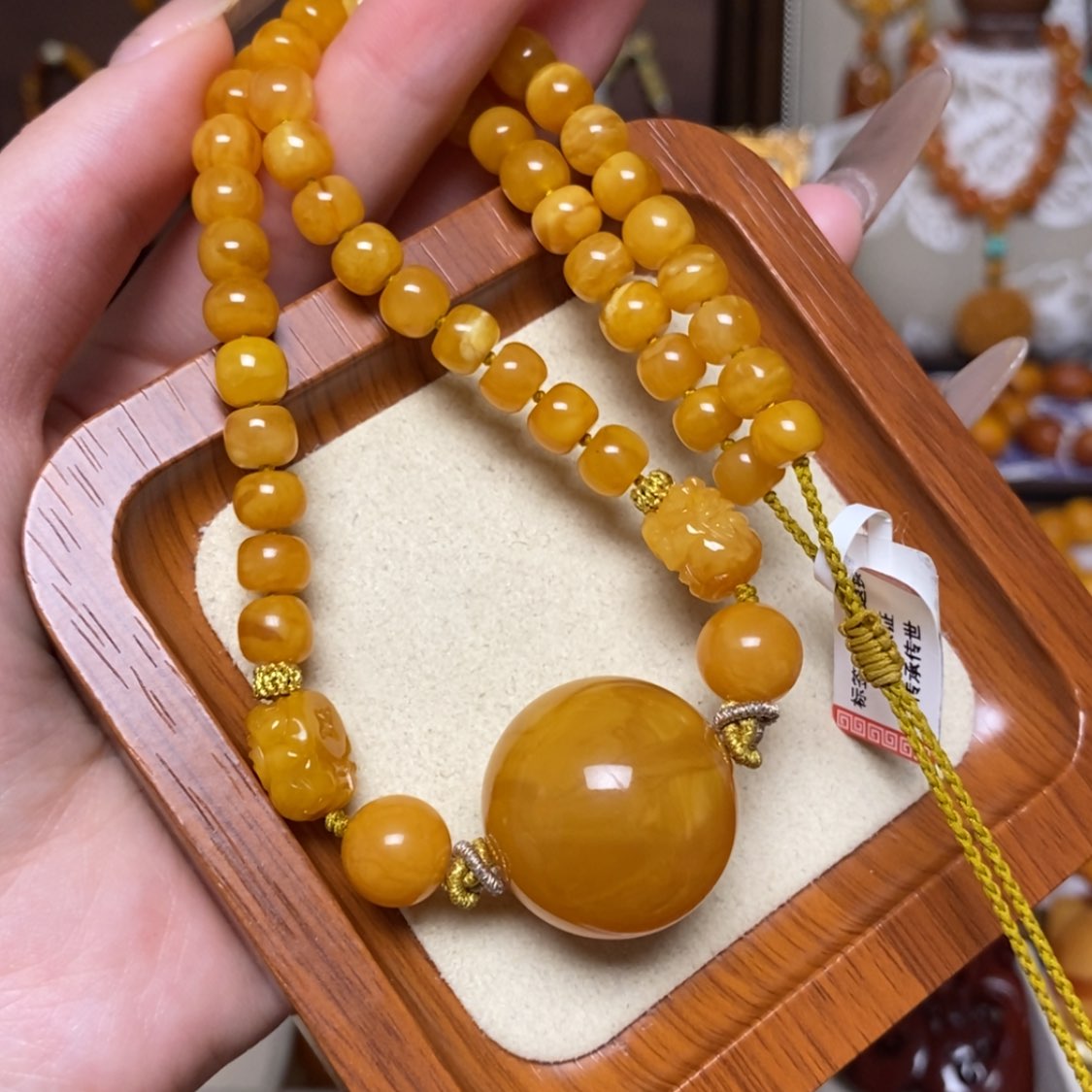 【闪购商品】蜜蜡颈饰未镶嵌项链