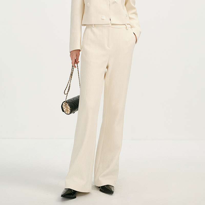 【商场同款】LY荷比俪春丝绒休闲宽松流风格休闲裤HYF11410140T