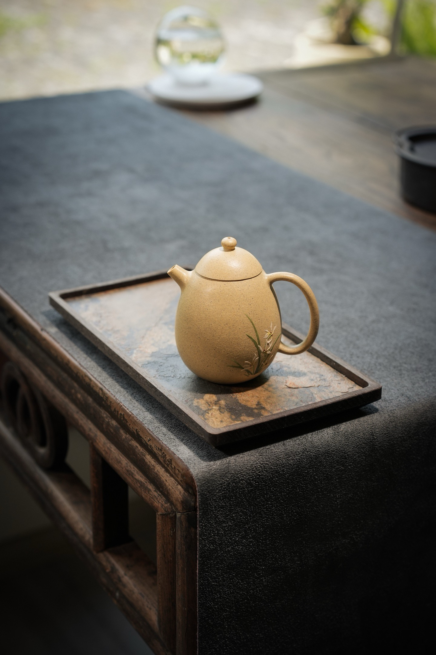 询价有惊喜龙蛋｜本山绿160ml刘素素兰花泥绘创意复古中式纯手工