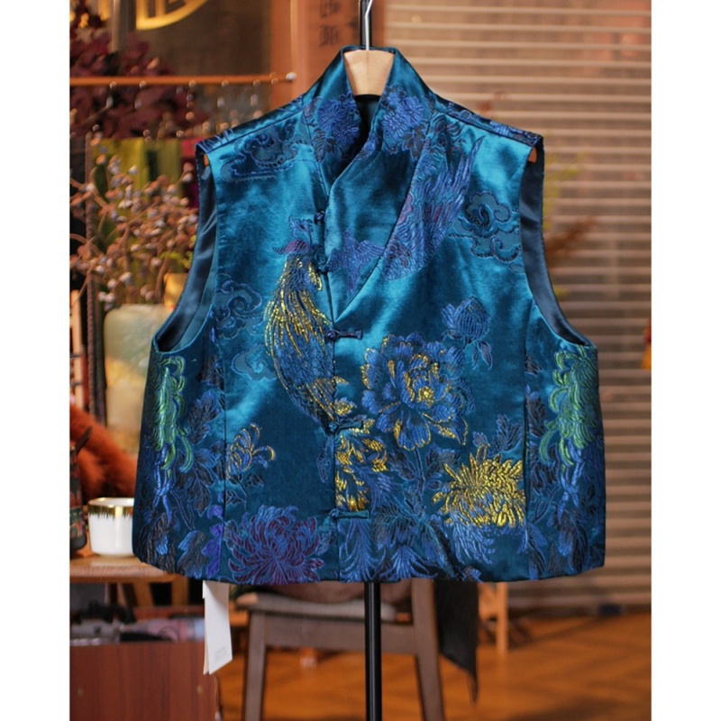 【玉溪非遗】 老缎棉马甲   Y71117