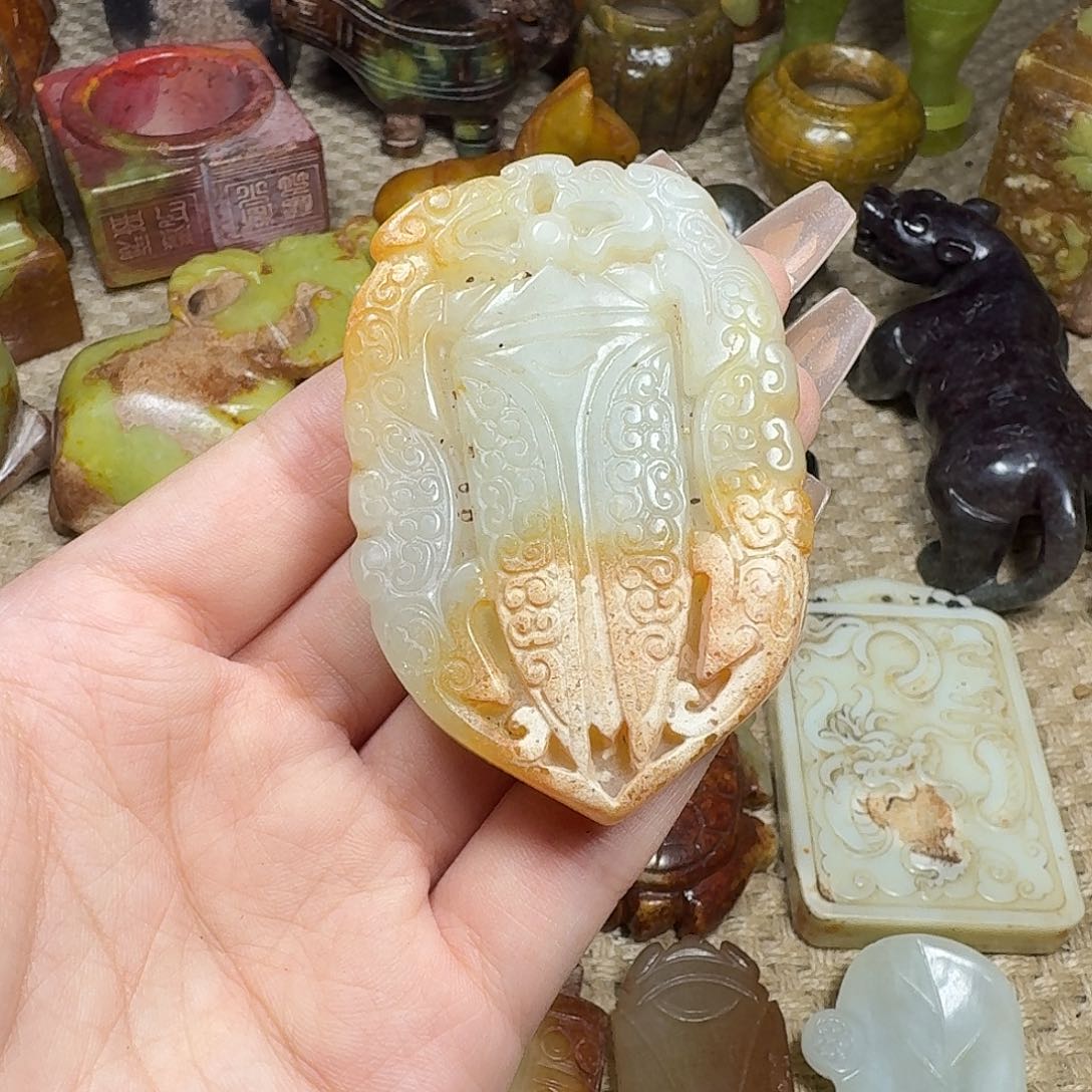 白玉菩提吊坠挂件