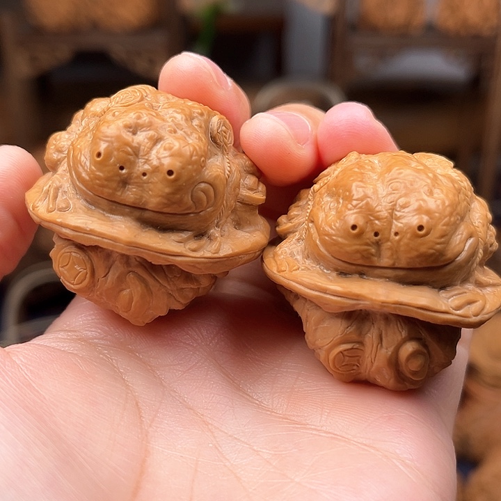 核桃把件41小丑蛙的