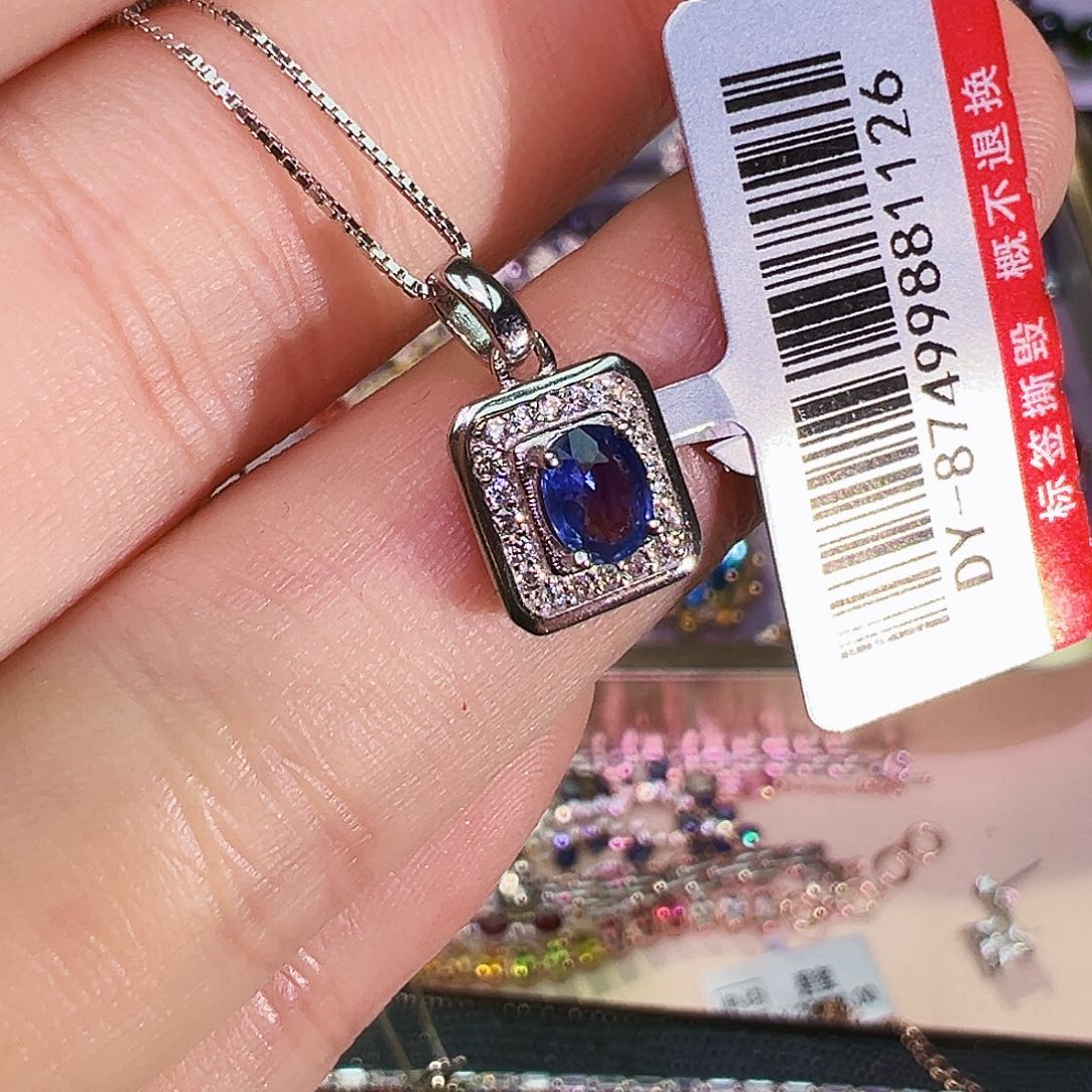 银S925镶嵌珠宝奇石蓝宝石