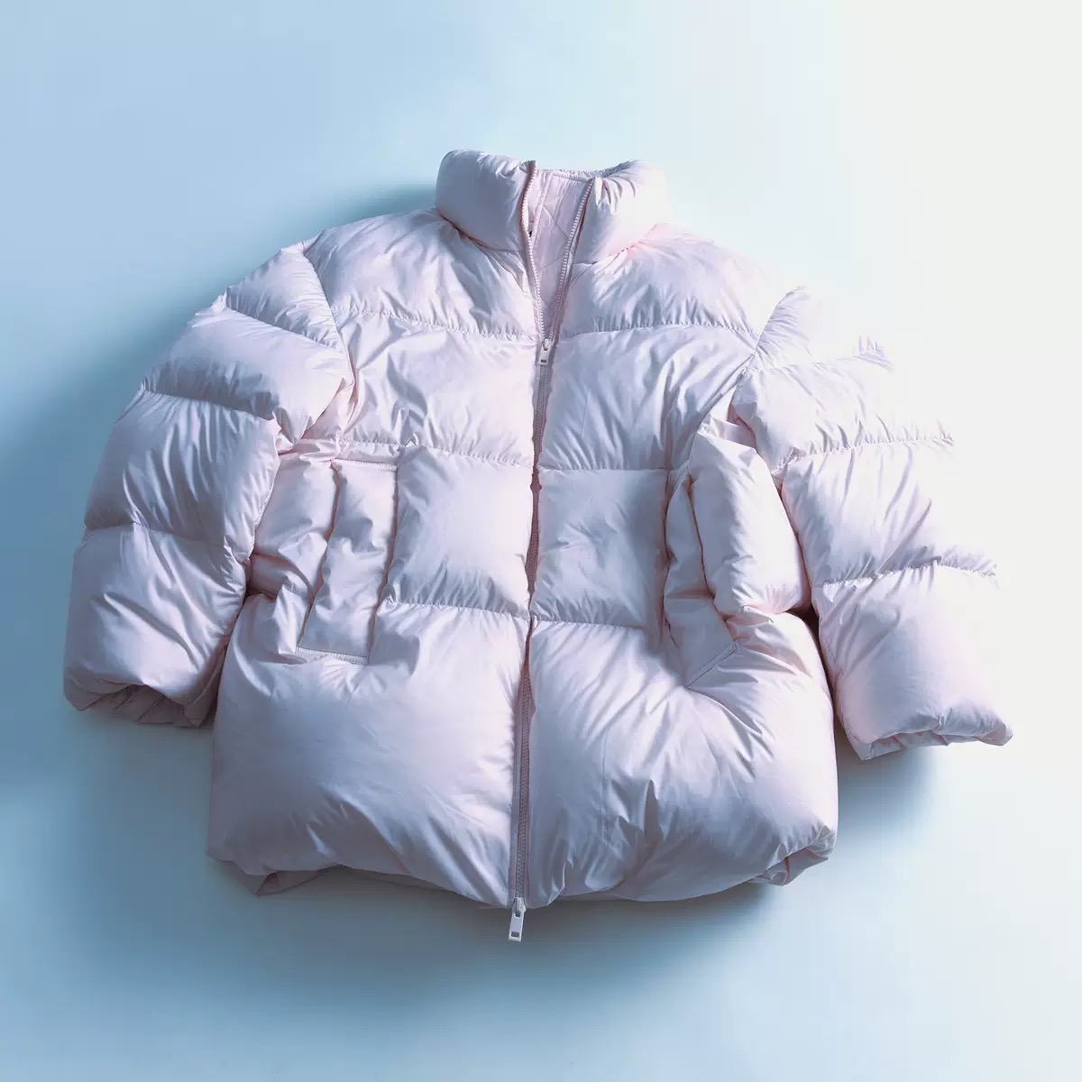 河岸家设计师MONOHA经典立领高充绒泡芙长袖羽绒服外套25秋冬