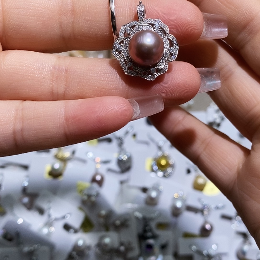 蜜***蜜无非金属极光炫彩紫纯银两戴