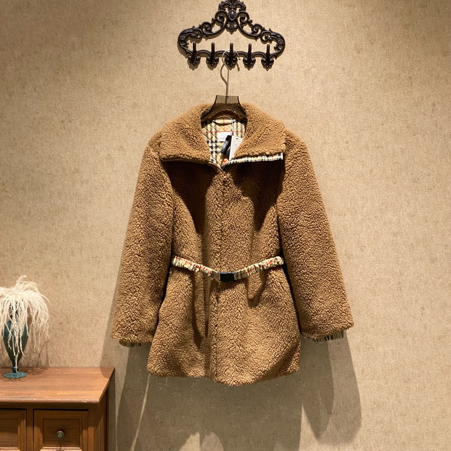 未使用 BURBERRY/博柏利 23fw新款泰迪外套/黄金uk8码/40218