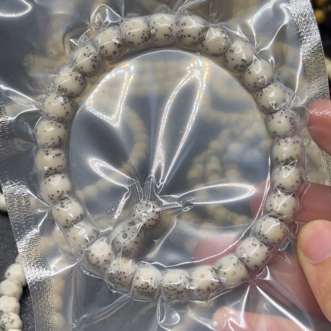 星月菩提吊坠7×8月留白