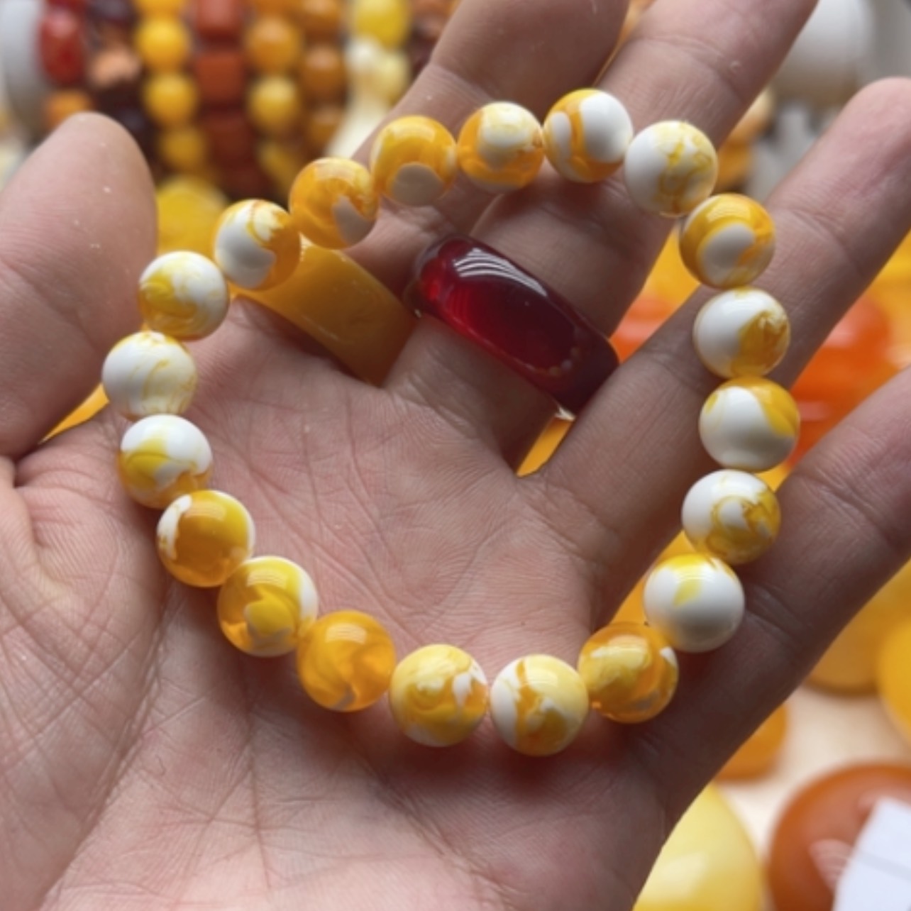 【闪购商品】蜜蜡颈饰未镶嵌蜜蜡手串卡十