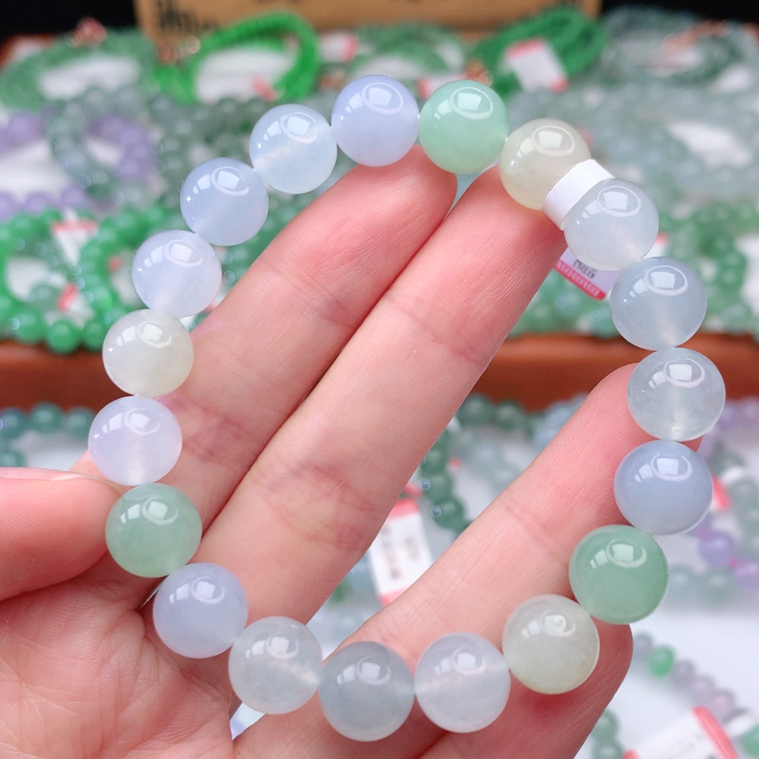 翡翠手链未镶嵌翡翠10mm