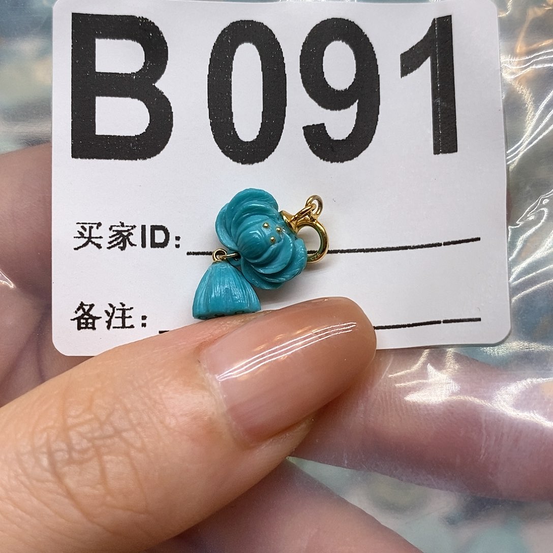 未镶嵌绿松石绿松石配饰定制