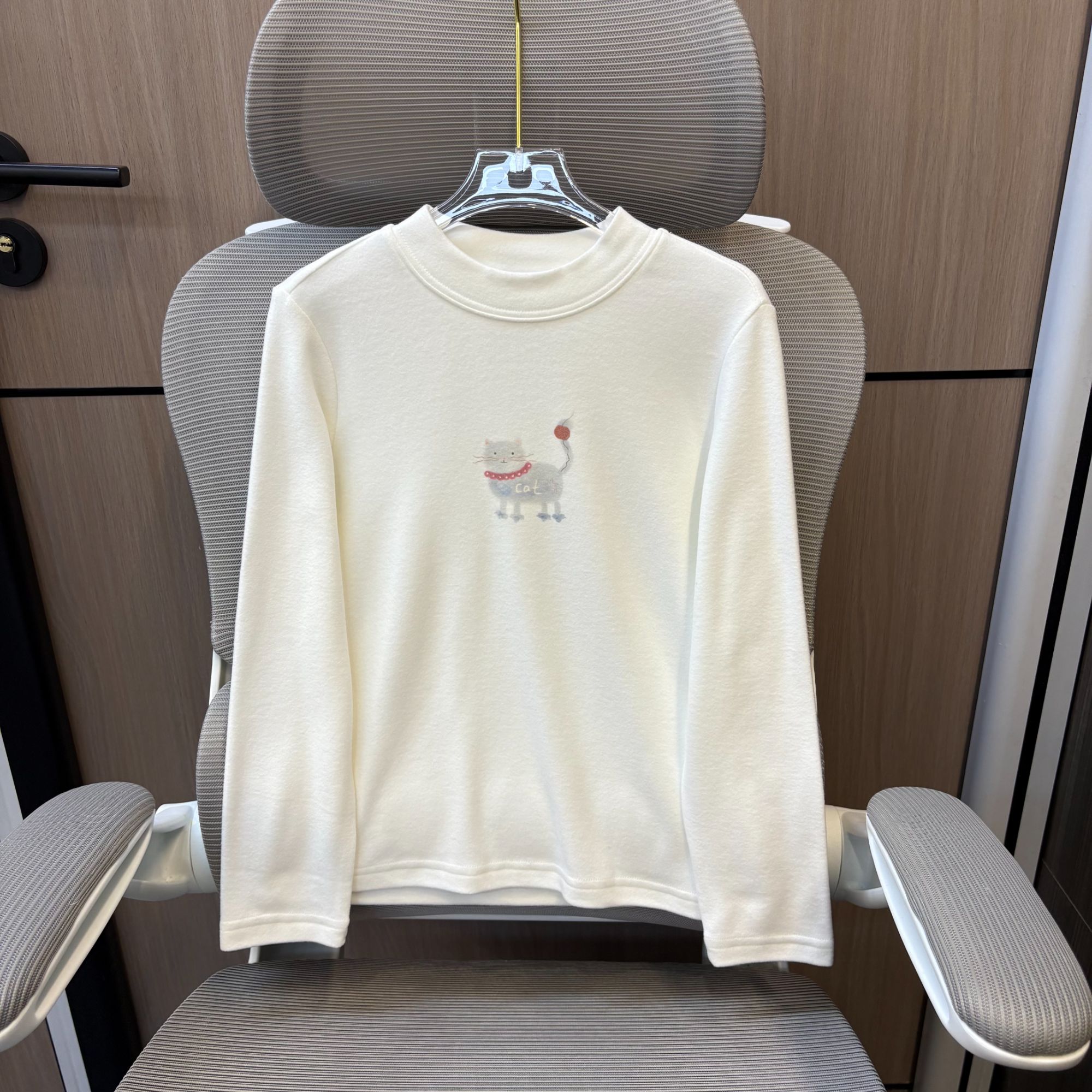 冬款洋气苹果小猫印花冬季加厚女童打底衫 F339 339 R