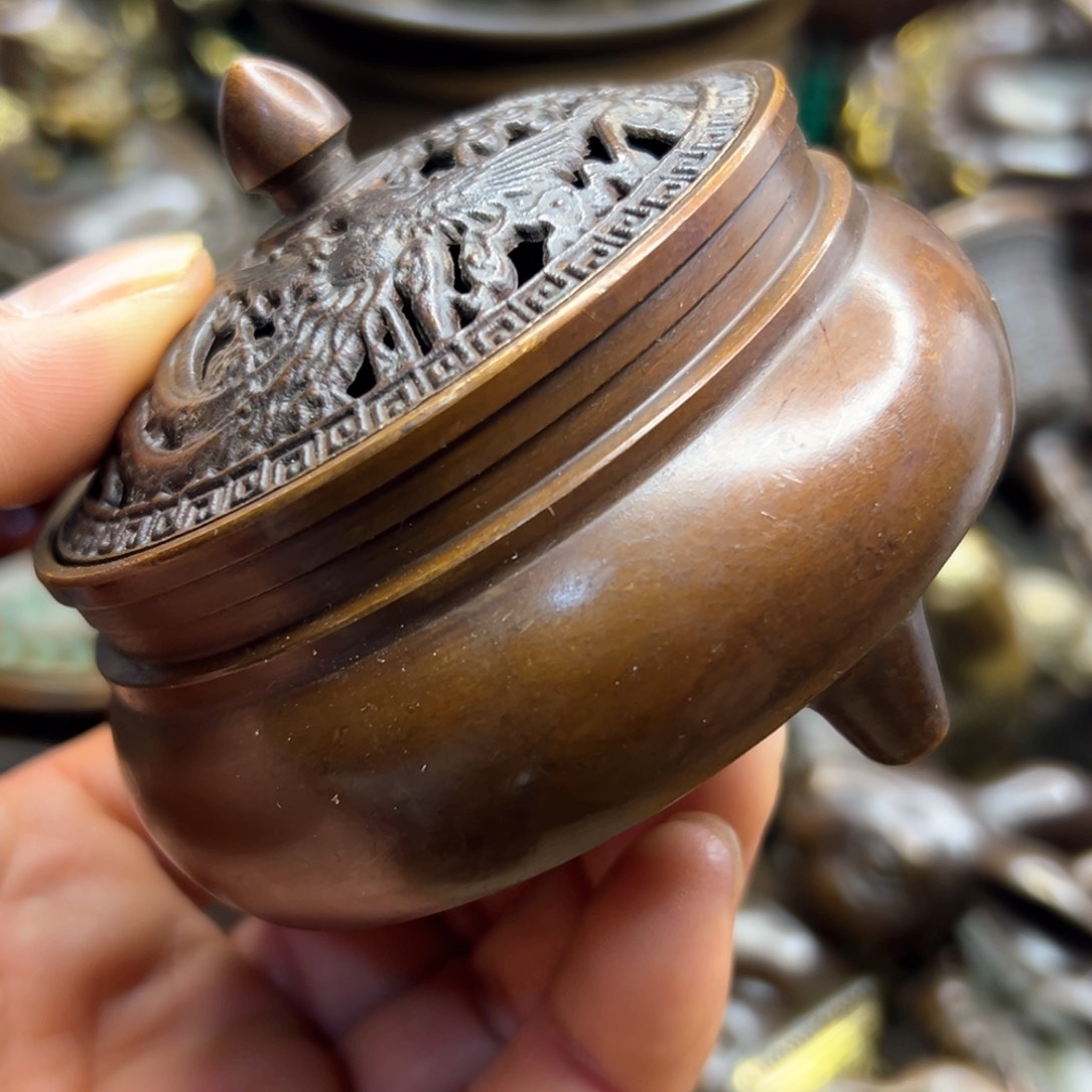 铜摆件欢迎欢迎你