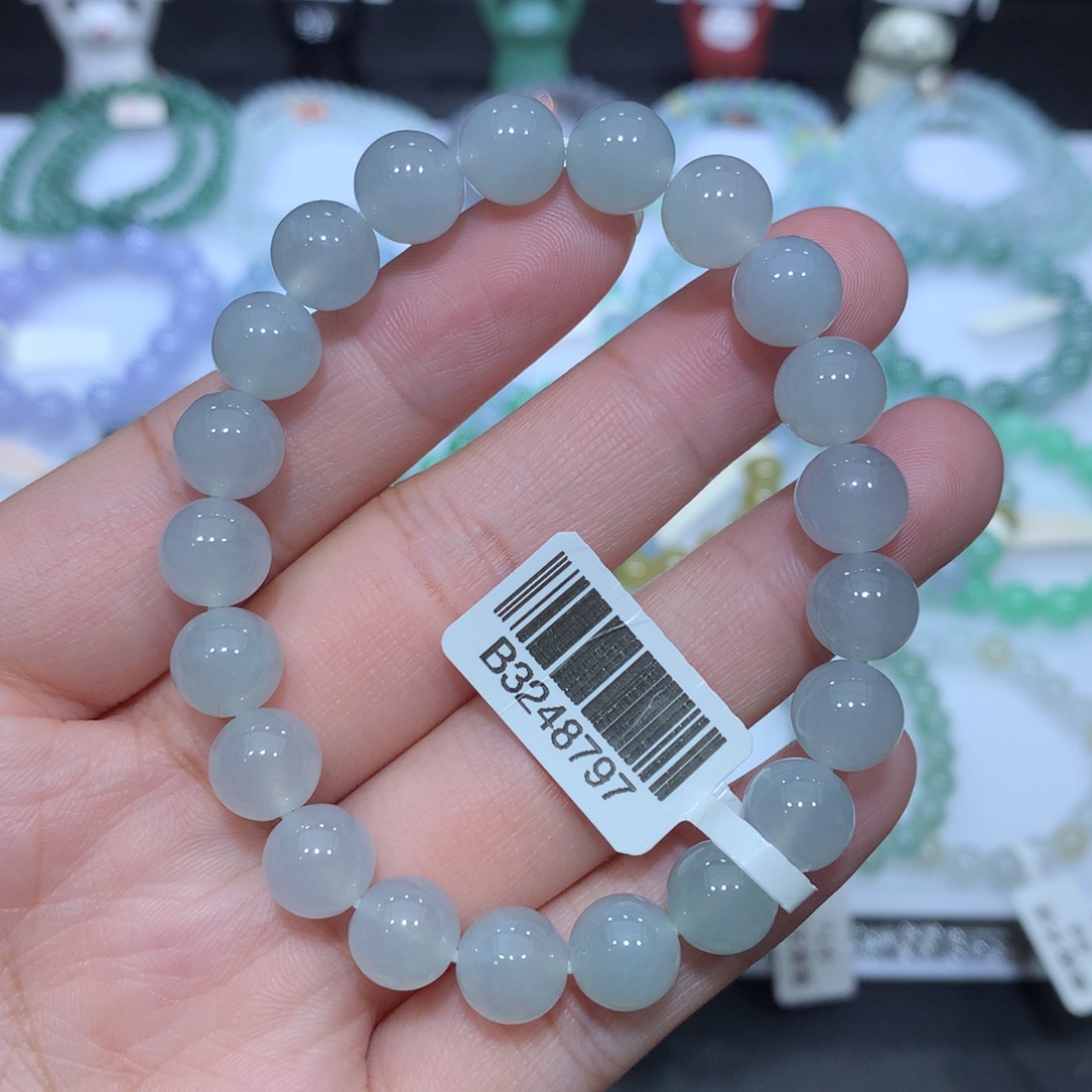 翡翠未镶嵌手串天然