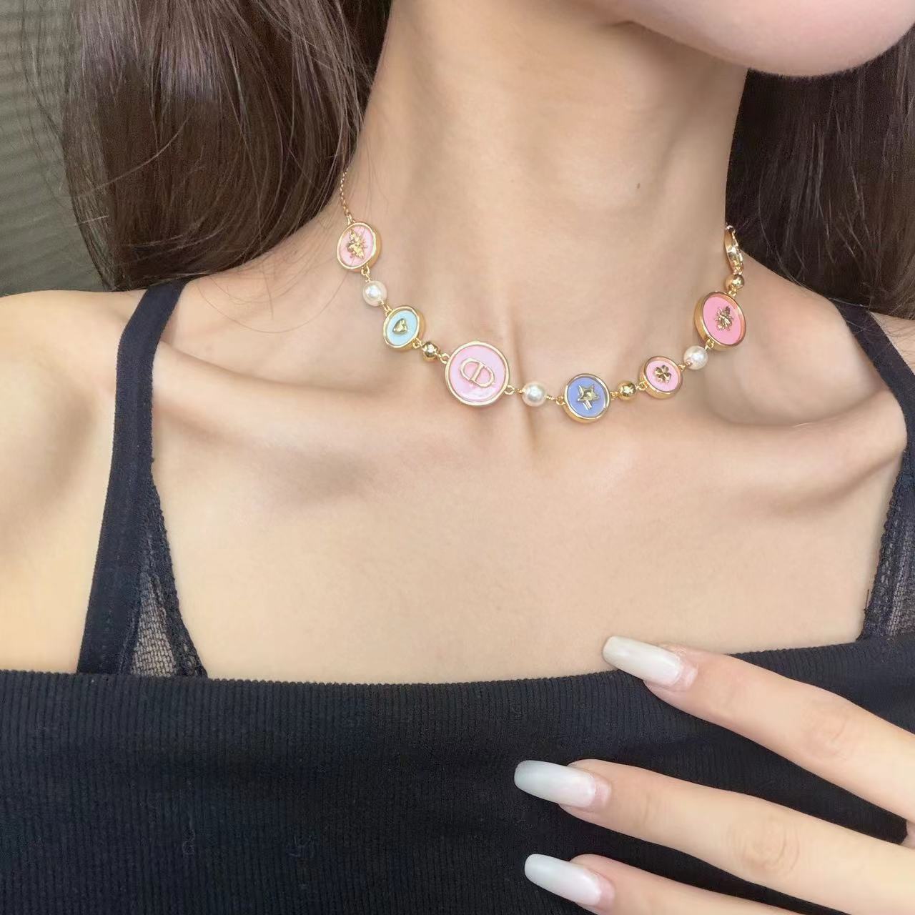 铜合金合成锆石项链 25S CD 蜜蜂 项链 KK179