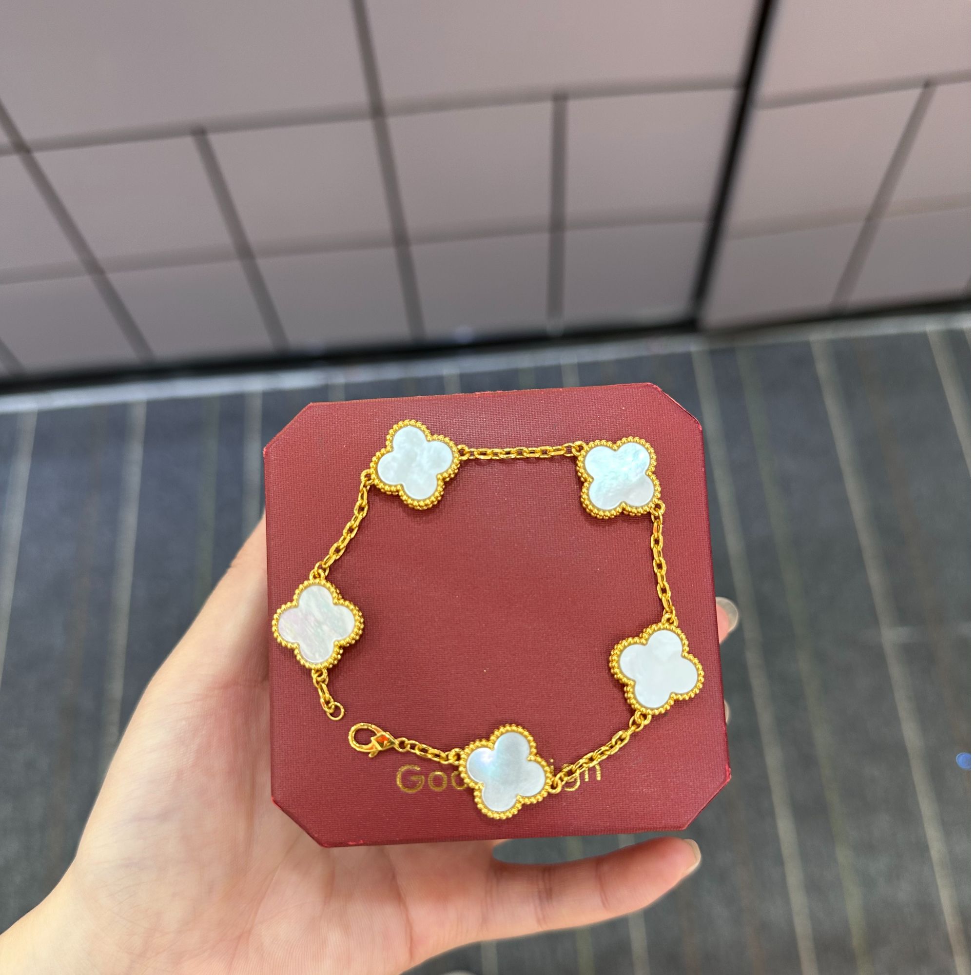 （520|柴柴专属）18k金贝母 花花奢华版手链