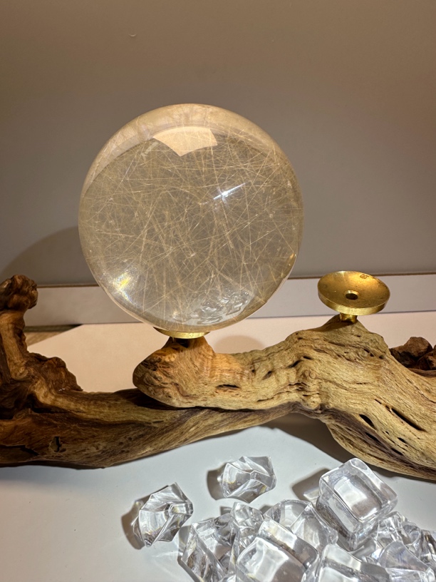 天然银发晶大球，卡