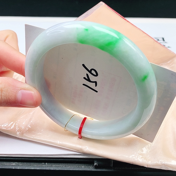 翡翠手镯未镶嵌缅甸天然a货手镯60