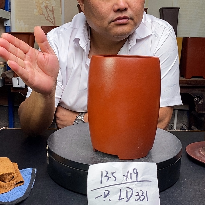 紫砂花盆货号一只LD331