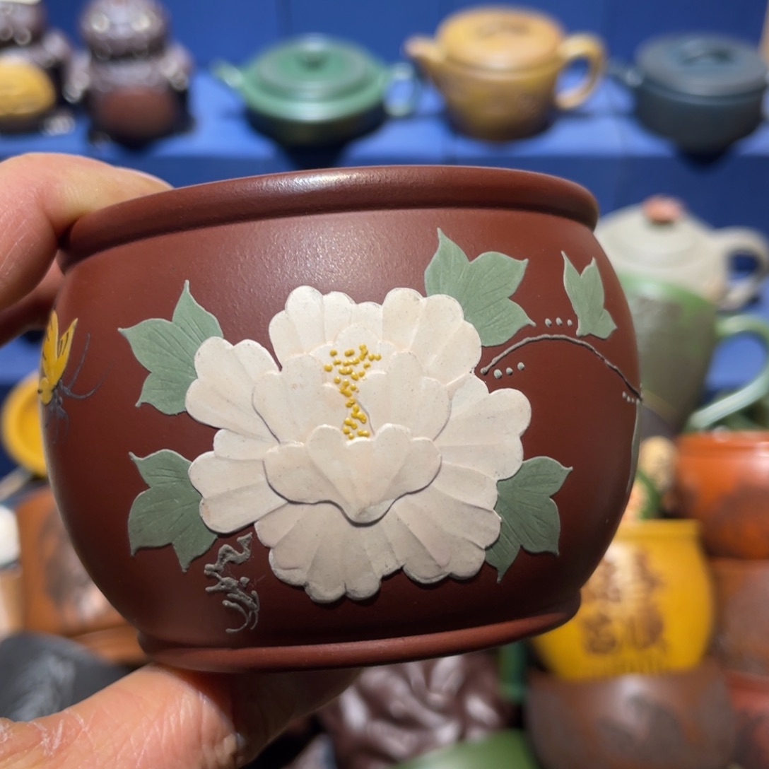 原矿紫砂手工主人杯