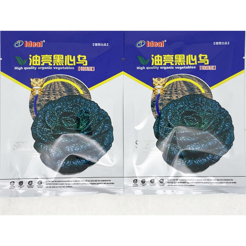 油亮黑心乌乌塌菜种籽高产耐寒矮颗油亮黑塌菜种子原装