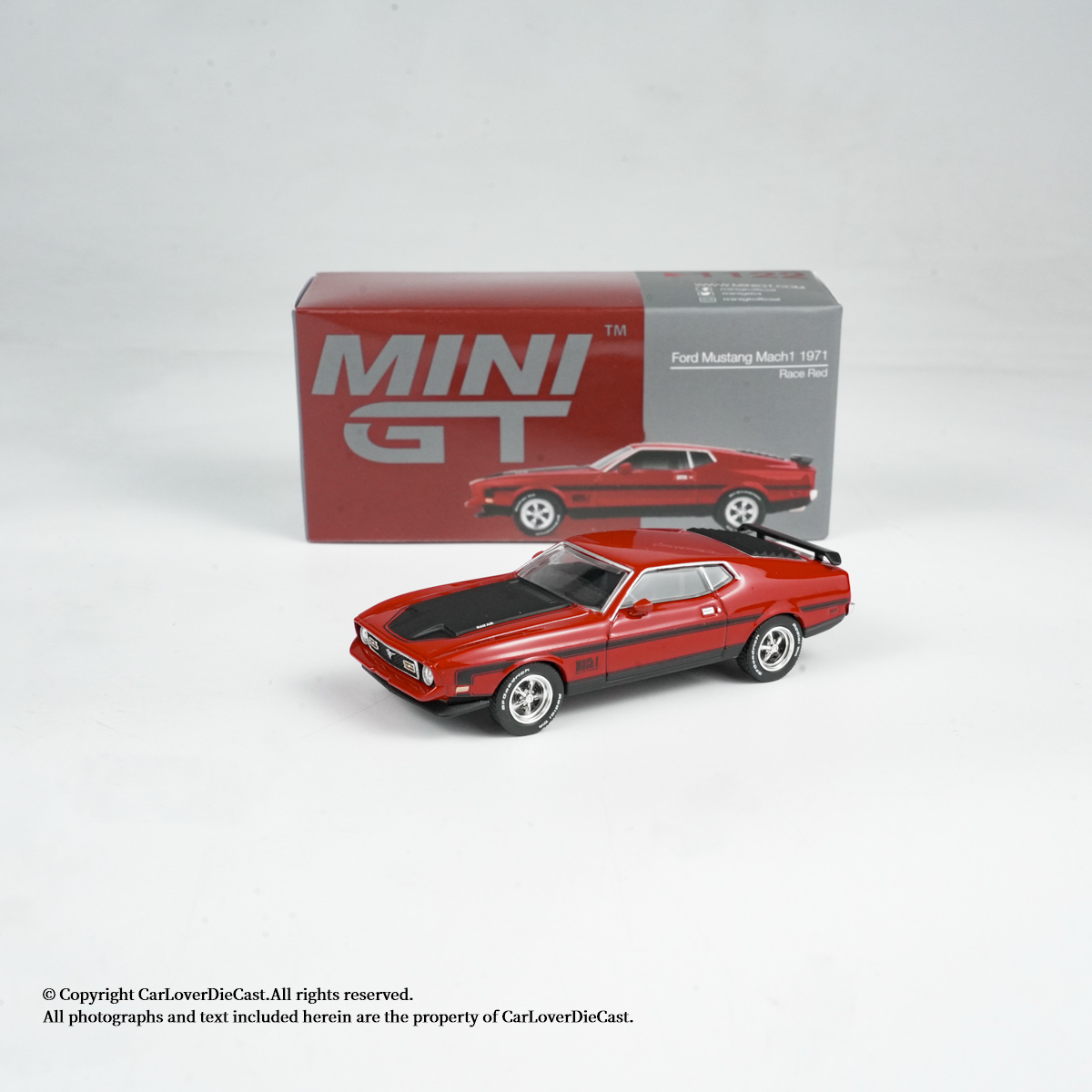 现货 MINIGT1:64 福特 Ford Mustang 红色合金汽车模型 #1122
