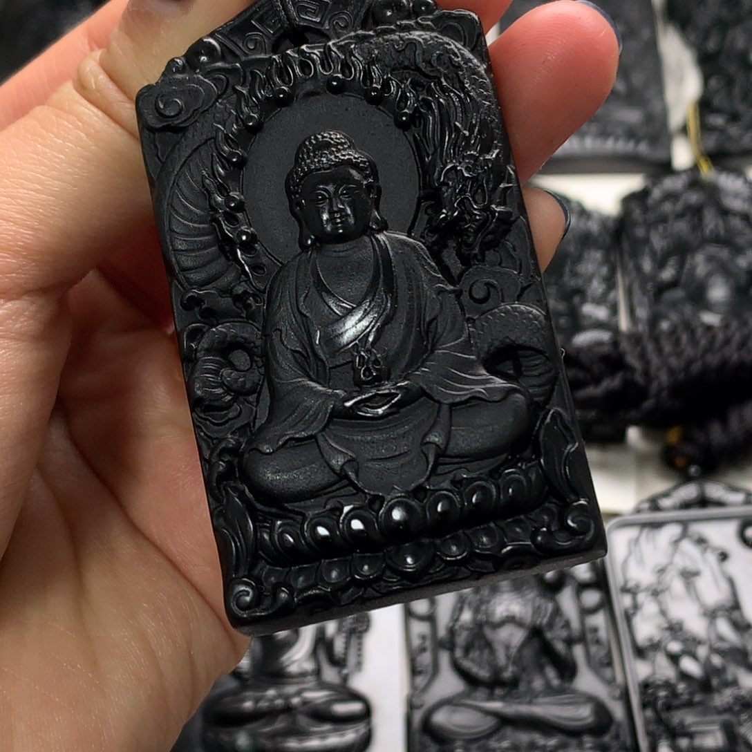 天然a货钢琴黑挂件