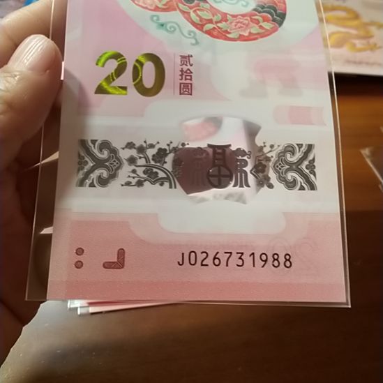 塑料蛇纪念钞 026731988