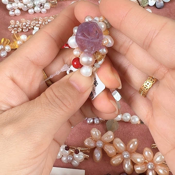 未镶嵌发饰淡水珍珠