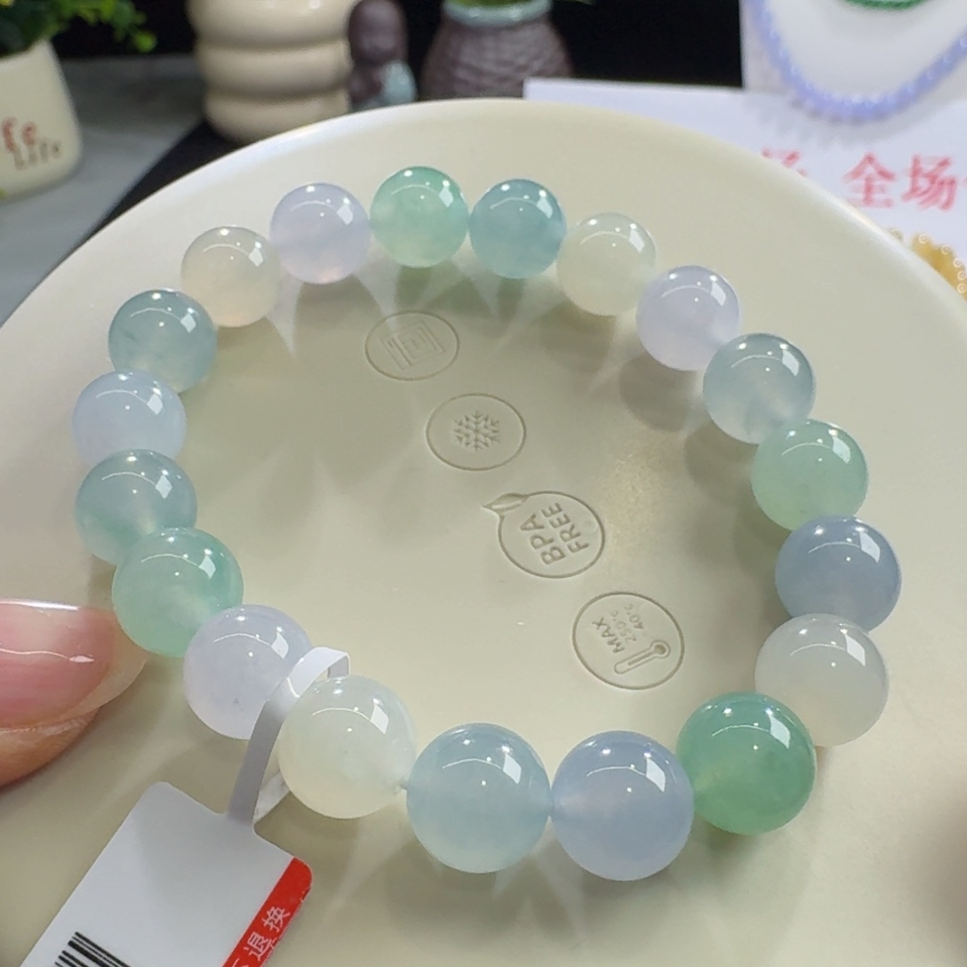 未镶嵌手链翡翠巨巨巨巨巨漏冰胶马卡龙多宝单圈10mm