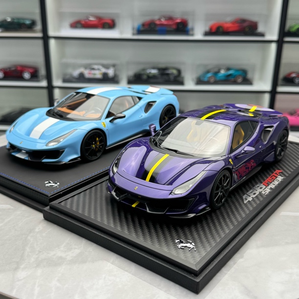 BBR 1:18 法拉利488 Pista Spider树脂汽车模型收藏限量版摆件
