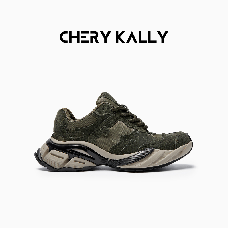CHERY KALLY厚底透气老爹鞋时尚休闲鞋女鞋增高运动鞋963LD5641
