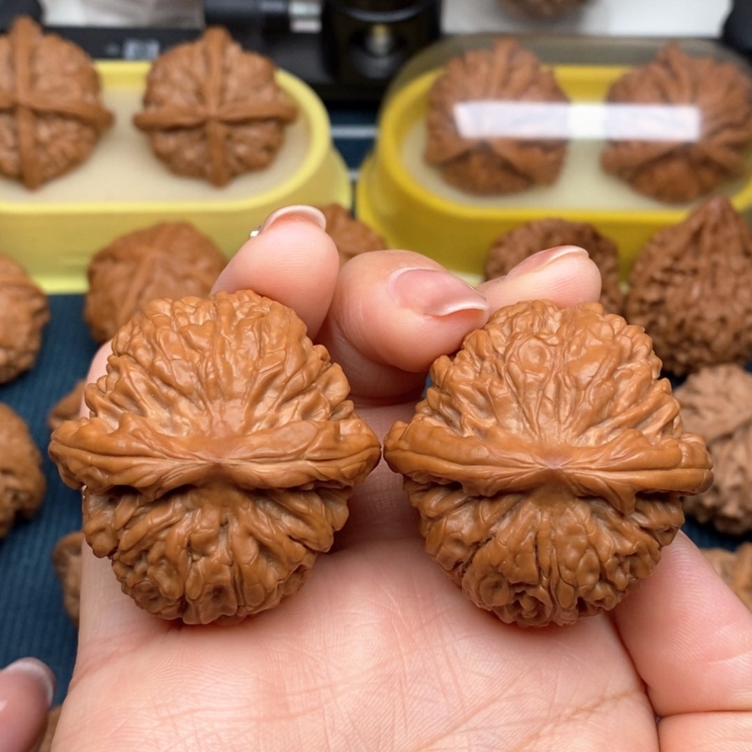 吊坠文玩核桃莲花41