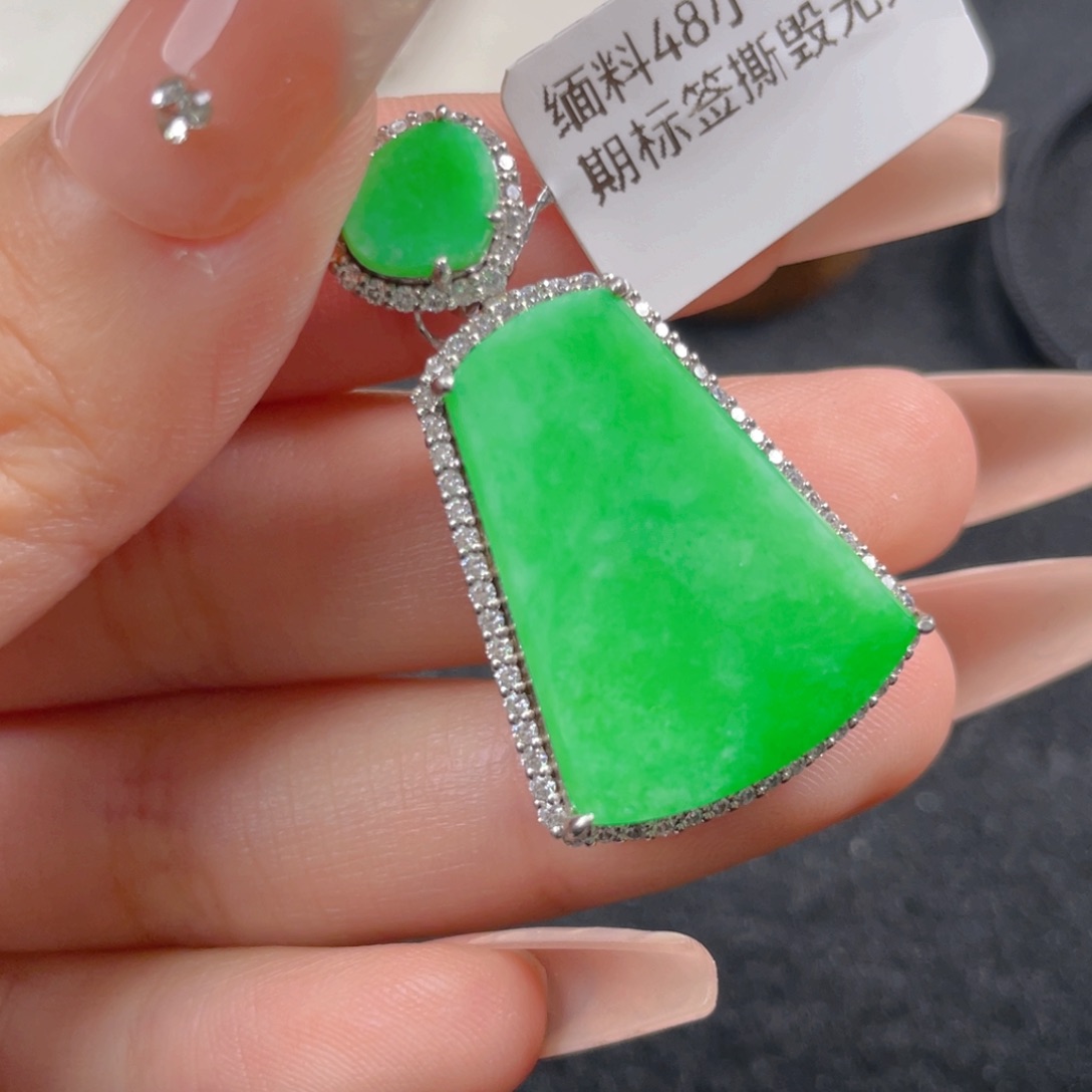 翡翠颈饰银S925镶嵌b b n n n