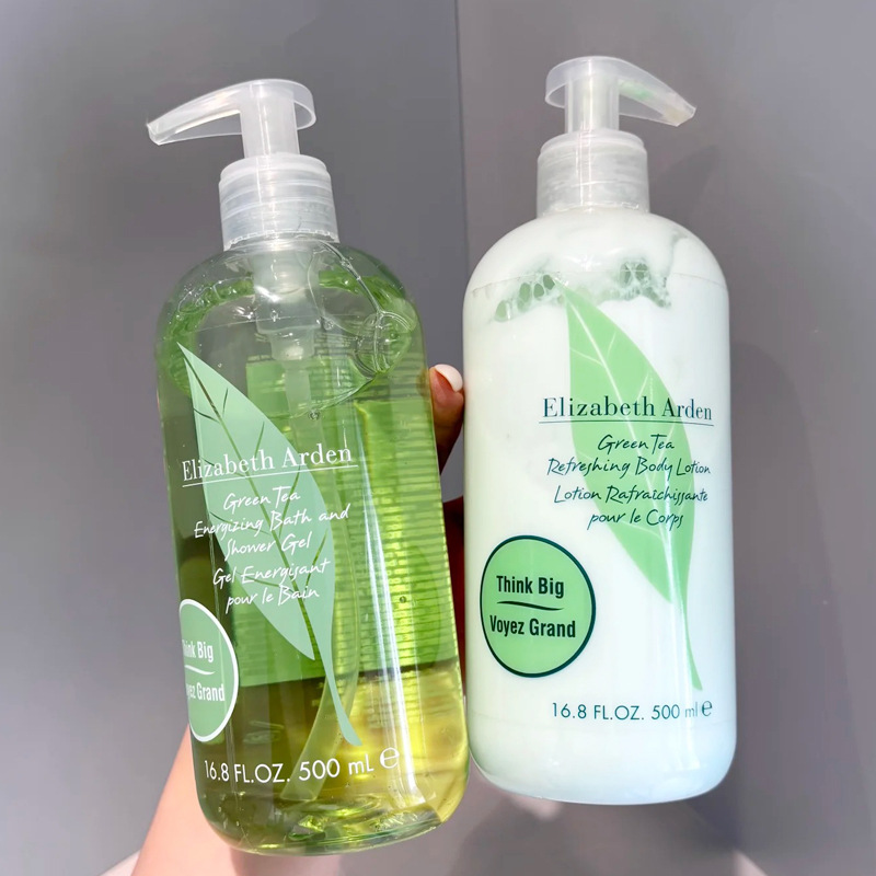 伊丽莎白雅顿绿茶沐浴露湿滋润沐浴乳深层清洁清爽 500ml/瓶