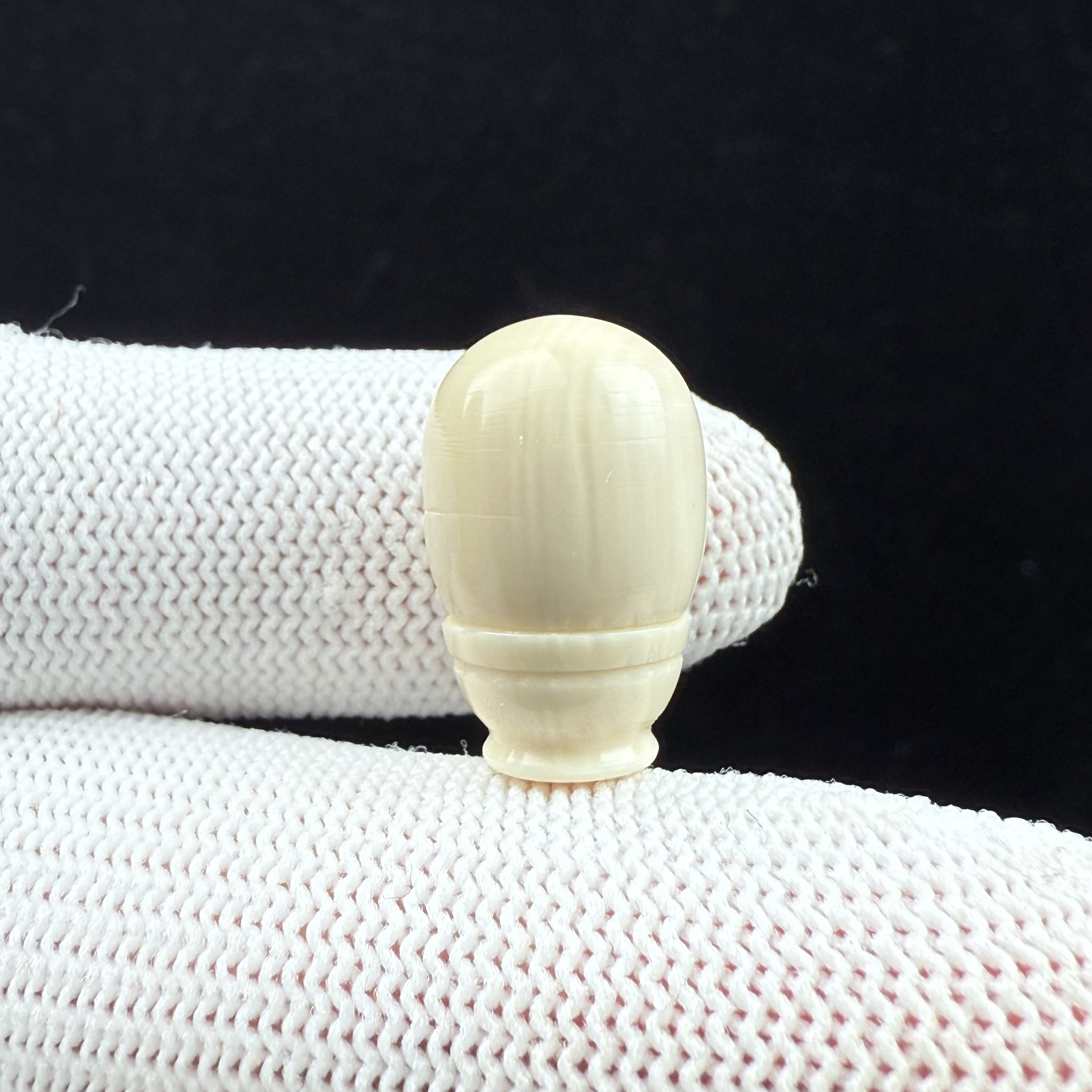 G3653天然猛犸牙 三通12*19.2mm支持复检假一罚十