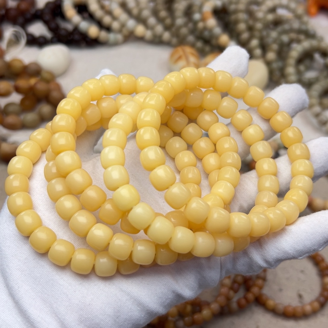菩提根/象牙果吊坠10婴儿肌顺色奶黄发一条587