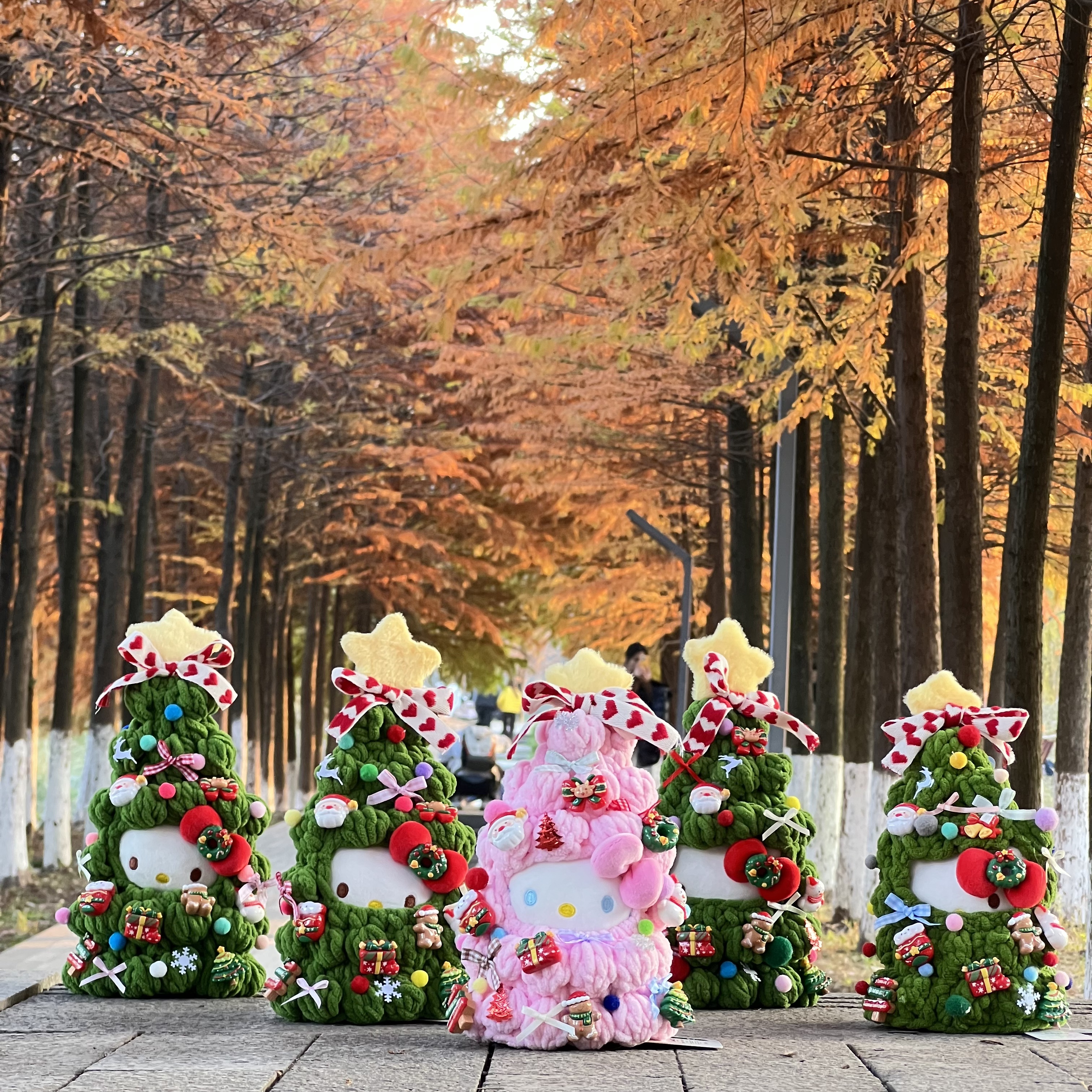 【正版】圣诞树hellokitty挂件摆件车挂件包包挂件